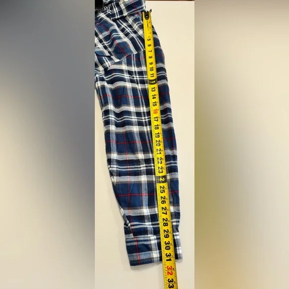 L.L. Bean Mens Fleece-Lined Flannel Shirt Jacket Size Large Traditional Fit Blue - Picture 10 of 10